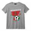Supporter Foot Maroc Fan Marocain Maillot Drapeau Du Maroc T-Shirt - Cadeau Original pour les Supporters des Lions de l'Atlas 2022