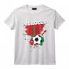 Supporter Foot Maroc Fan Marocain Maillot Drapeau Du Maroc T-Shirt - Cadeau Original pour les Supporters des Lions de l'Atlas 2022