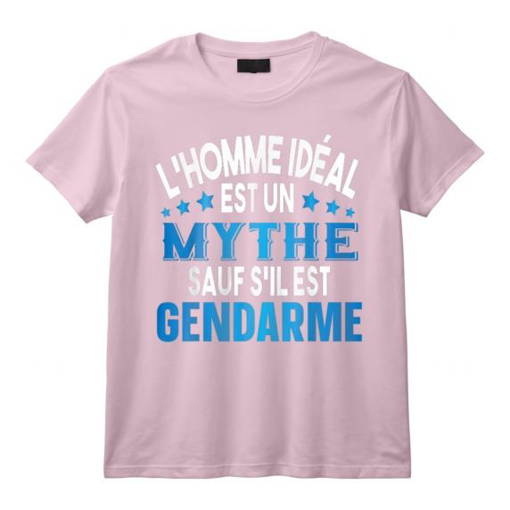 T-Shirt Bio Bébé 'Futur Gendarme En Formation' - Col Rond Avec Boutons-Pressions - 100% Coton Bio - Babybugz