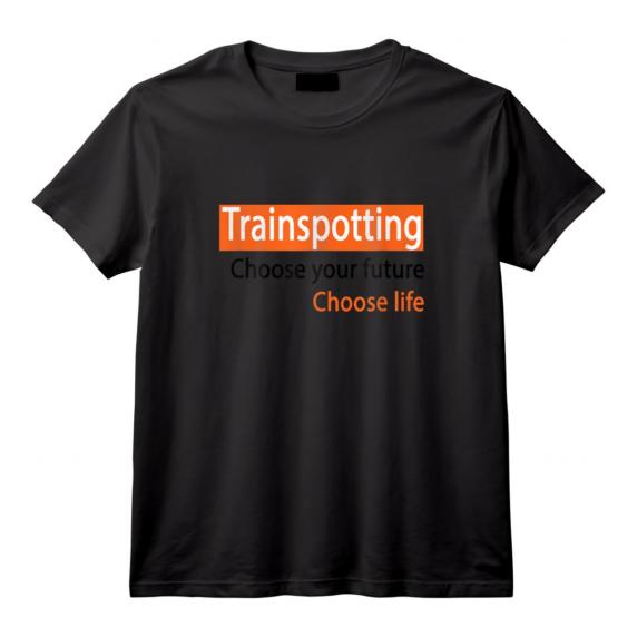 T-shirt Trainspotting Choose Life - Personnalisable, Tailles S à 5XL, Coton, Fait Aux USA